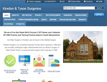 Tablet Screenshot of kinetonsurgery.warwickshire.nhs.uk